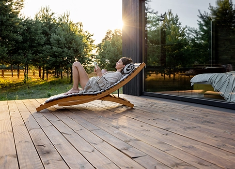 modern timber deck lifestyle